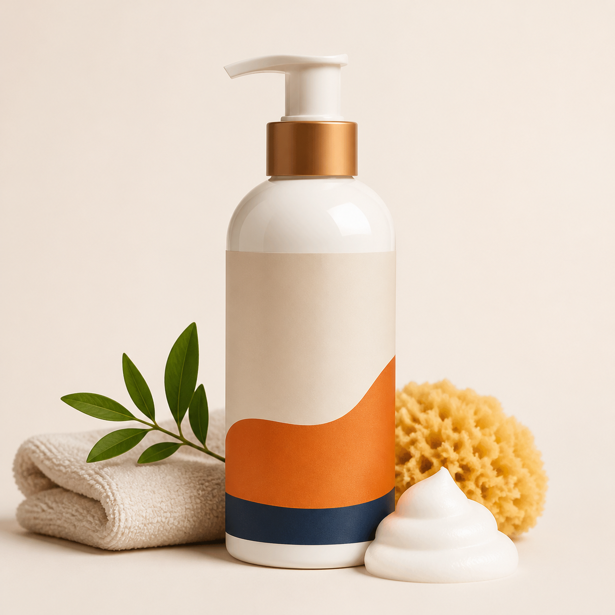 Shampoos product presentation
